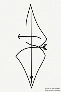 Tattoo sketch a stylized "continue" button wi... - эскиз тату (№1750956048_1, 26.06.2025 16:40) — Tatufoto.com
