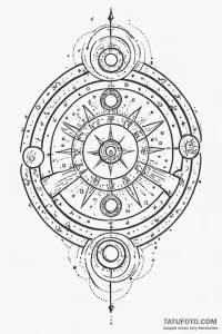 Tattoo design a cosmic energy field forming t... - эскиз тату (№1750956627_0, 26.06.2025 16:50) — Tatufoto.com