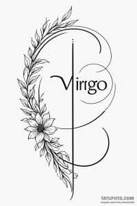 Tattoo design "i analyze" text for virgo, wit... - эскиз тату (№1750958030_0, 26.06.2025 17:13) — Tatufoto.com
