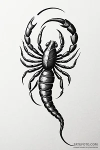Tattoo design a scorpio scorpion, with pluto'... - эскиз тату (№1750959031_0, 26.06.2025 17:30) — Tatufoto.com
