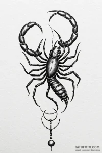 Tattoo design a scorpio scorpion, with pluto'... - эскиз тату (№1750959031_1, 26.06.2025 17:30) — Tatufoto.com