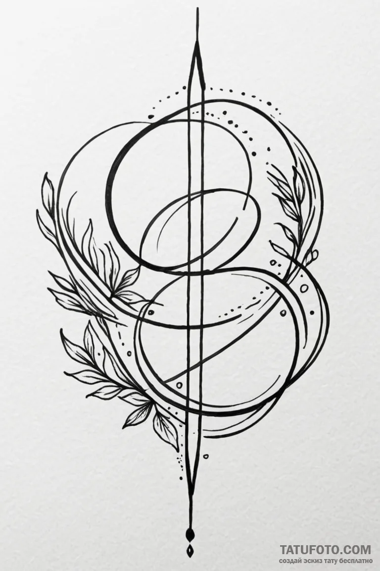 Tattoo design a symbol representing a persona... - эскиз тату (№1750961465_1, 26.06.2025 18:11) — Tatufoto.com