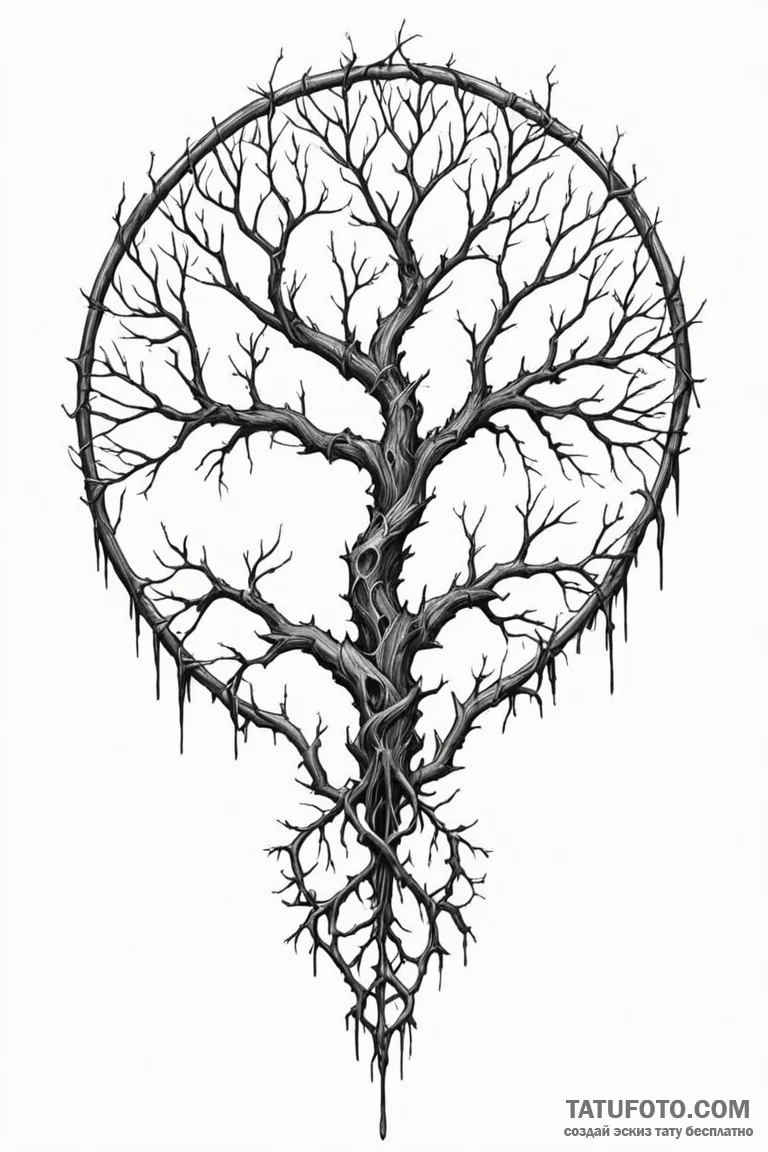 64. tattoo design: a "chernobog" rune intertw... - эскиз тату (№1750963824_1, 26.06.2025 18:50) — Tatufoto.com