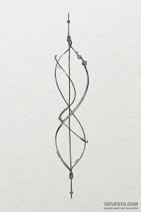 Tattoo design a subtle "connector" element, l... - эскиз тату (№1750964514_1, 26.06.2025 19:01) — Tatufoto.com