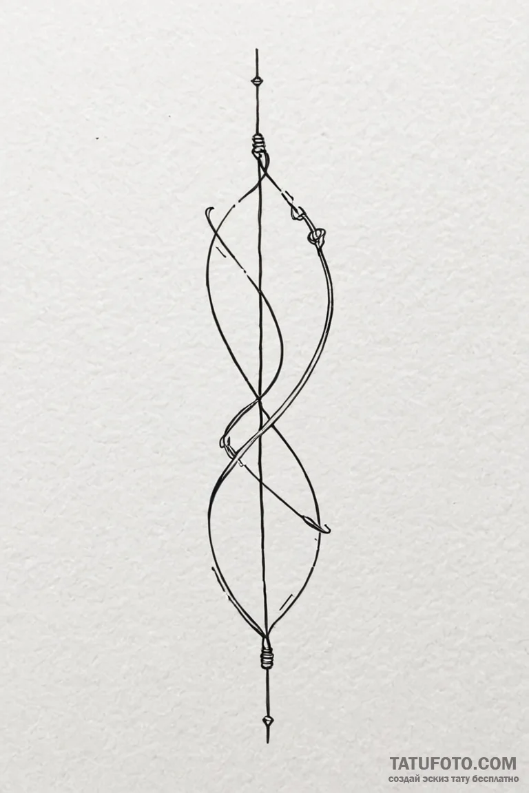 Tattoo design a subtle "connector" element, l... - эскиз тату (№1750964514_1, 26.06.2025 19:01) — Tatufoto.com