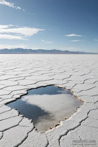 A shot of the salt flats in bolivia, creating... - эскиз тату (№1750964804_0, 26.06.2025 19:06) — Tatufoto.com