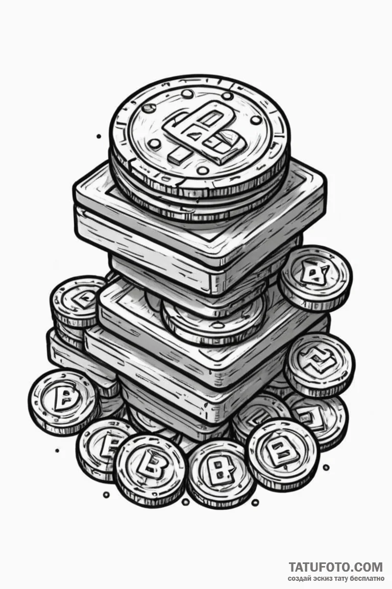 Tattoo design a stack of retro arcade game co... - эскиз тату (№1750967700_1, 26.06.2025 19:55) — Tatufoto.com