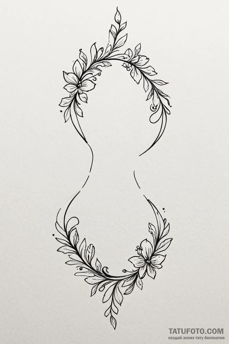 Tattoo design a waistline emphasized by delic... - эскиз тату (№1750969283_1, 26.06.2025 20:21) — Tatufoto.com