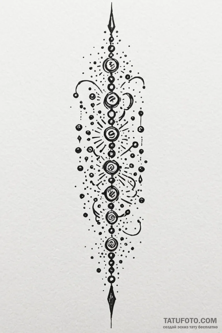 Tattoo design a stylized "cheat code" sequenc... - эскиз тату (№1750969352_0, 26.06.2025 20:22) — Tatufoto.com