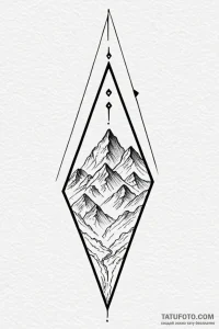 Tattoo sketch a solid blackwork triangle poin... - эскиз тату (№1750975758_1, 26.06.2025 22:09) — Tatufoto.com