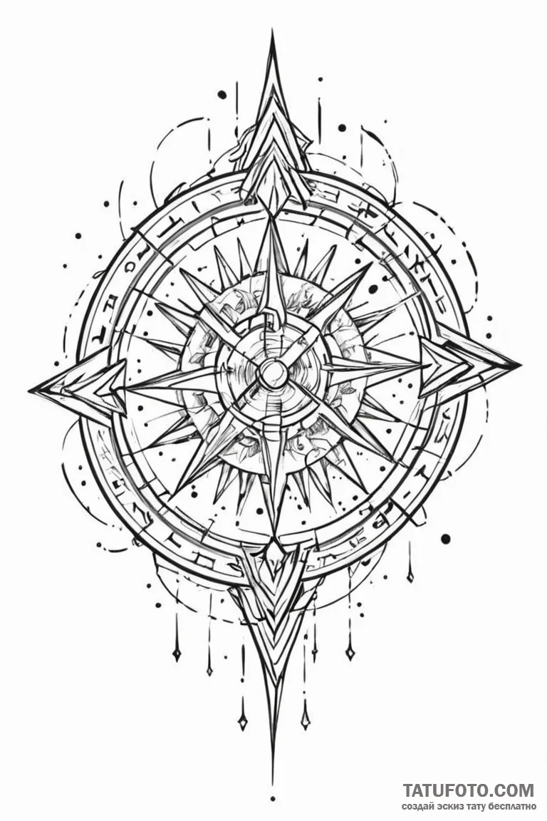 Tattoo sketch a zodiac glyph composed of shat... - эскиз тату (№1750975827_1, 26.06.2025 22:10) — Tatufoto.com