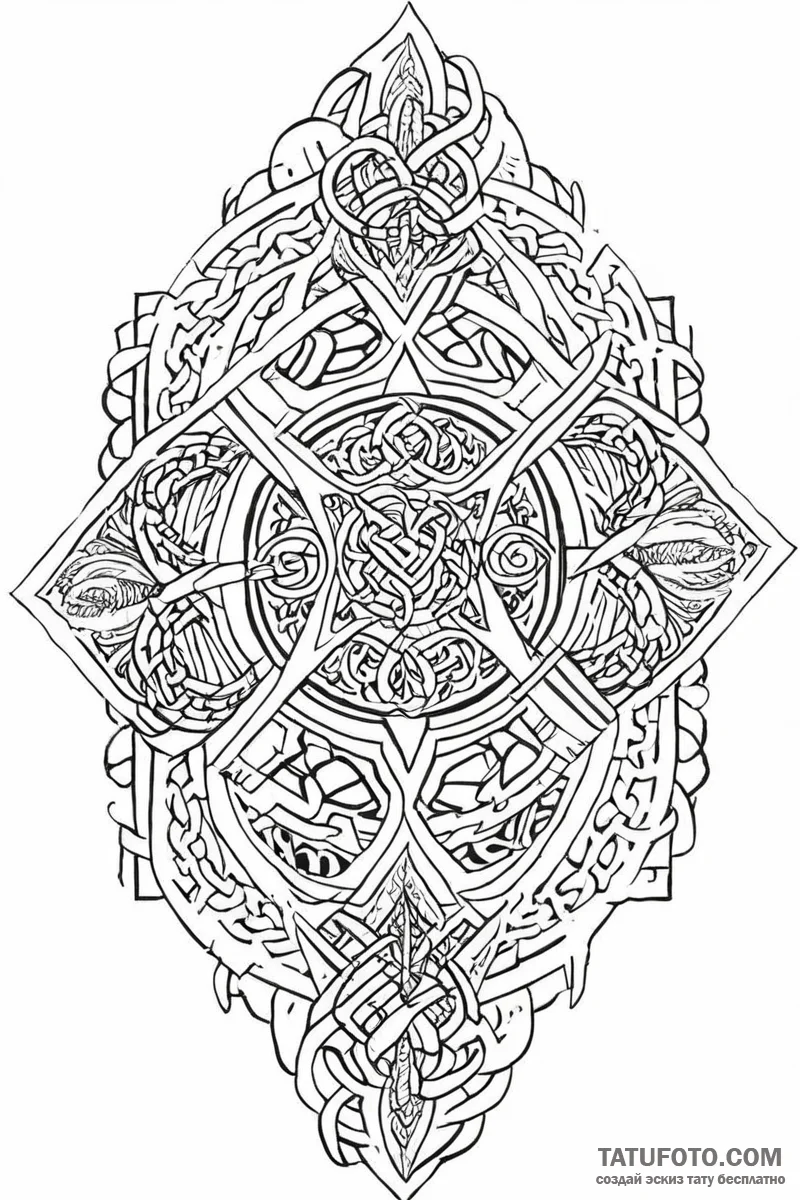 A blackwork sleeve concept featuring various... - эскиз тату (№1750988549_0, 27.06.2025 01:42) — Tatufoto.com