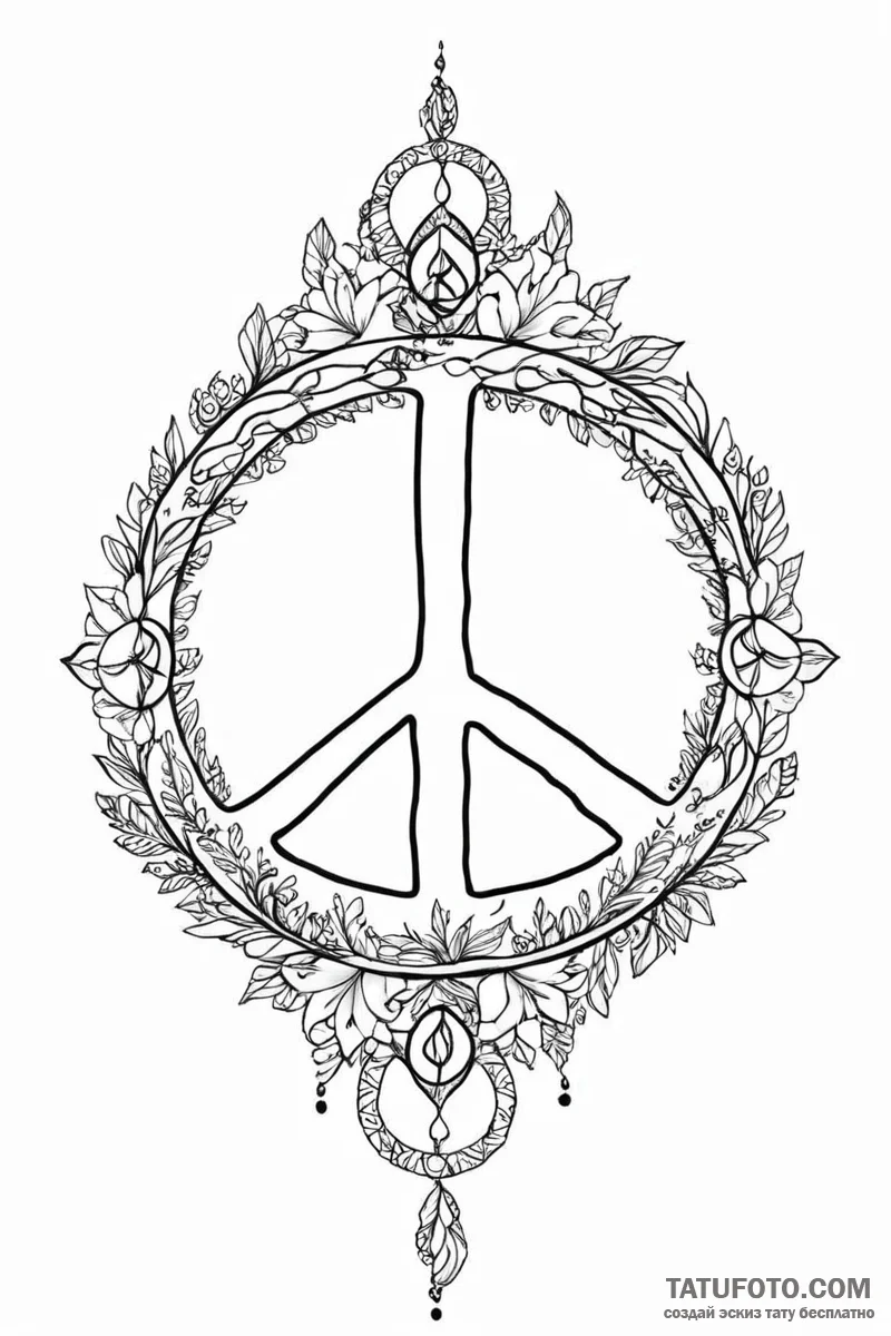 руна мир (world, peace, inner self) - эскиз тату (№1750988800_0, 27.06.2025 01:46) — Tatufoto.com