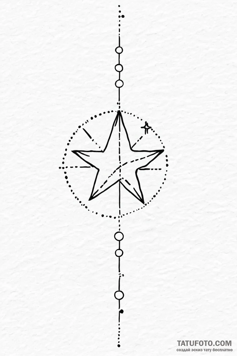 Tattoo sketch a minimalist constellation of a... - эскиз тату (№1750989356_0, 27.06.2025 01:55) — Tatufoto.com