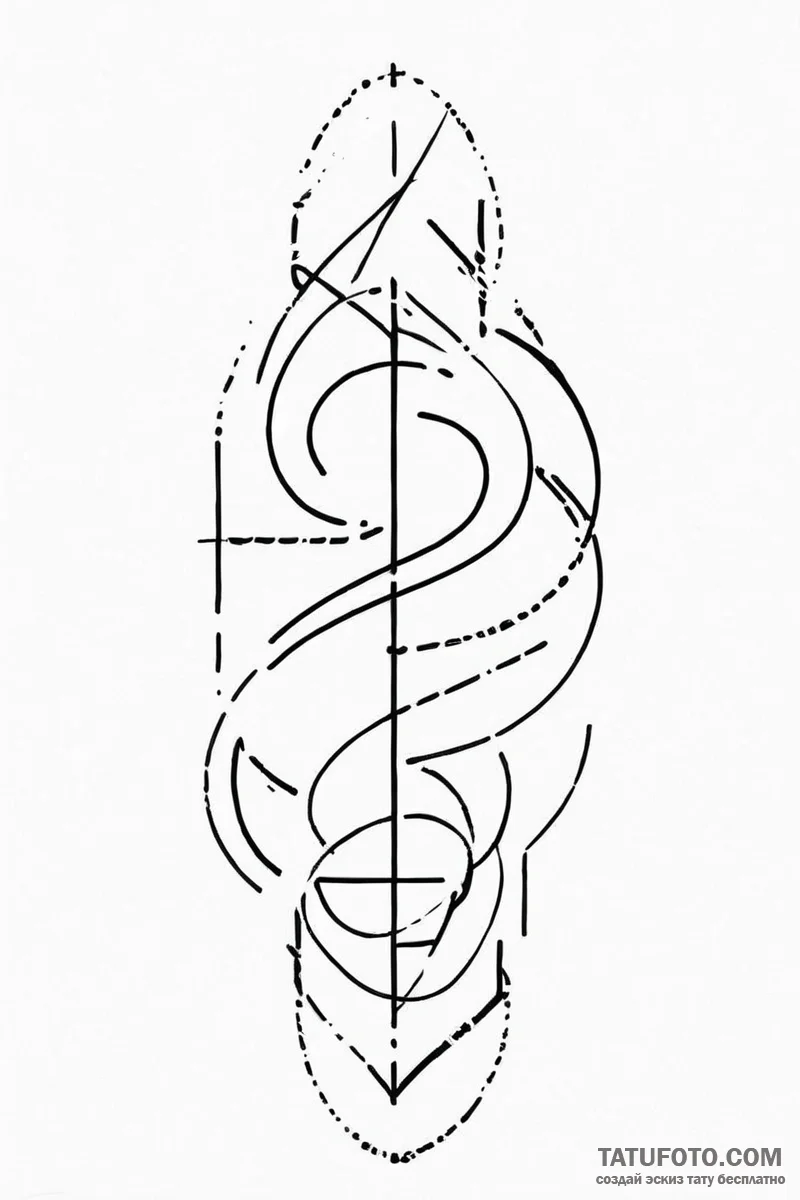 Tattoo sketch a minimalist icon of a "pause m... - эскиз тату (№1750991315_0, 27.06.2025 02:28) — Tatufoto.com