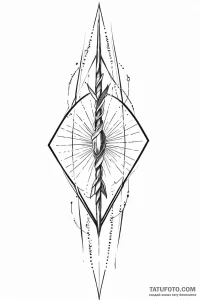 Tattoo design a spartan spear piercing throug... - эскиз тату (№1750997667_0, 27.06.2025 04:14) — Tatufoto.com