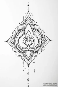 Tattoo design an abstract "aura" surrounding... - эскиз тату (№1750997889_0, 27.06.2025 04:18) — Tatufoto.com