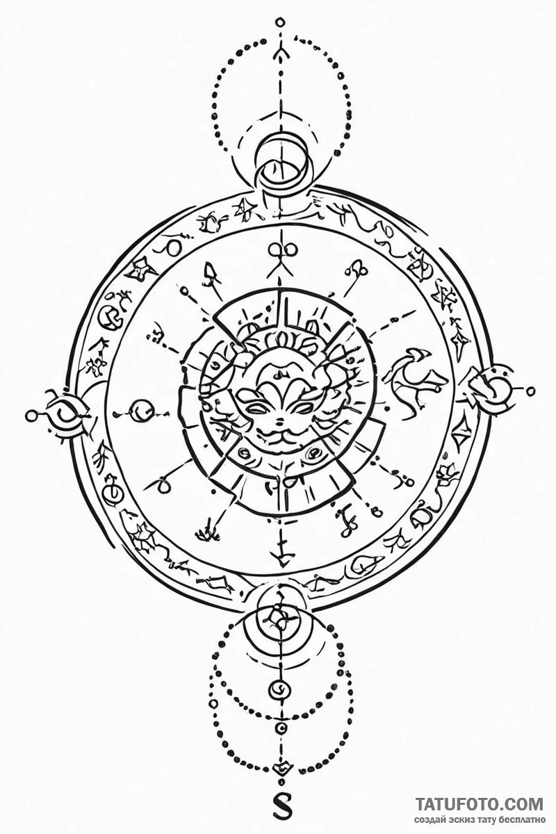 Tattoo sketch a minimalist representation of... - эскиз тату (№1750999260_0, 27.06.2025 04:41) — Tatufoto.com