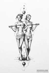 Tattoo sketch an abstract representation of a... - эскиз тату (№1750999644_0, 27.06.2025 04:47) — Tatufoto.com