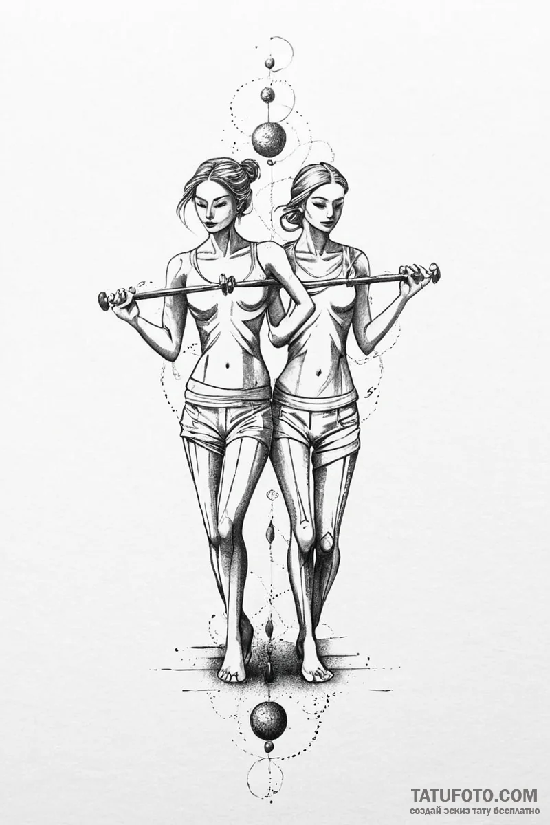 Tattoo sketch an abstract representation of a... - эскиз тату (№1750999644_0, 27.06.2025 04:47) — Tatufoto.com