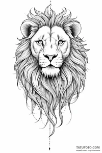 Tattoo sketch a leo lion, rendered with raw,... - эскиз тату (№1751001019_0, 27.06.2025 05:10) — Tatufoto.com