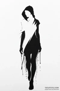 Tattoo design a stealth character's silhouett... - эскиз тату (№1751003951_0, 27.06.2025 05:59) — Tatufoto.com