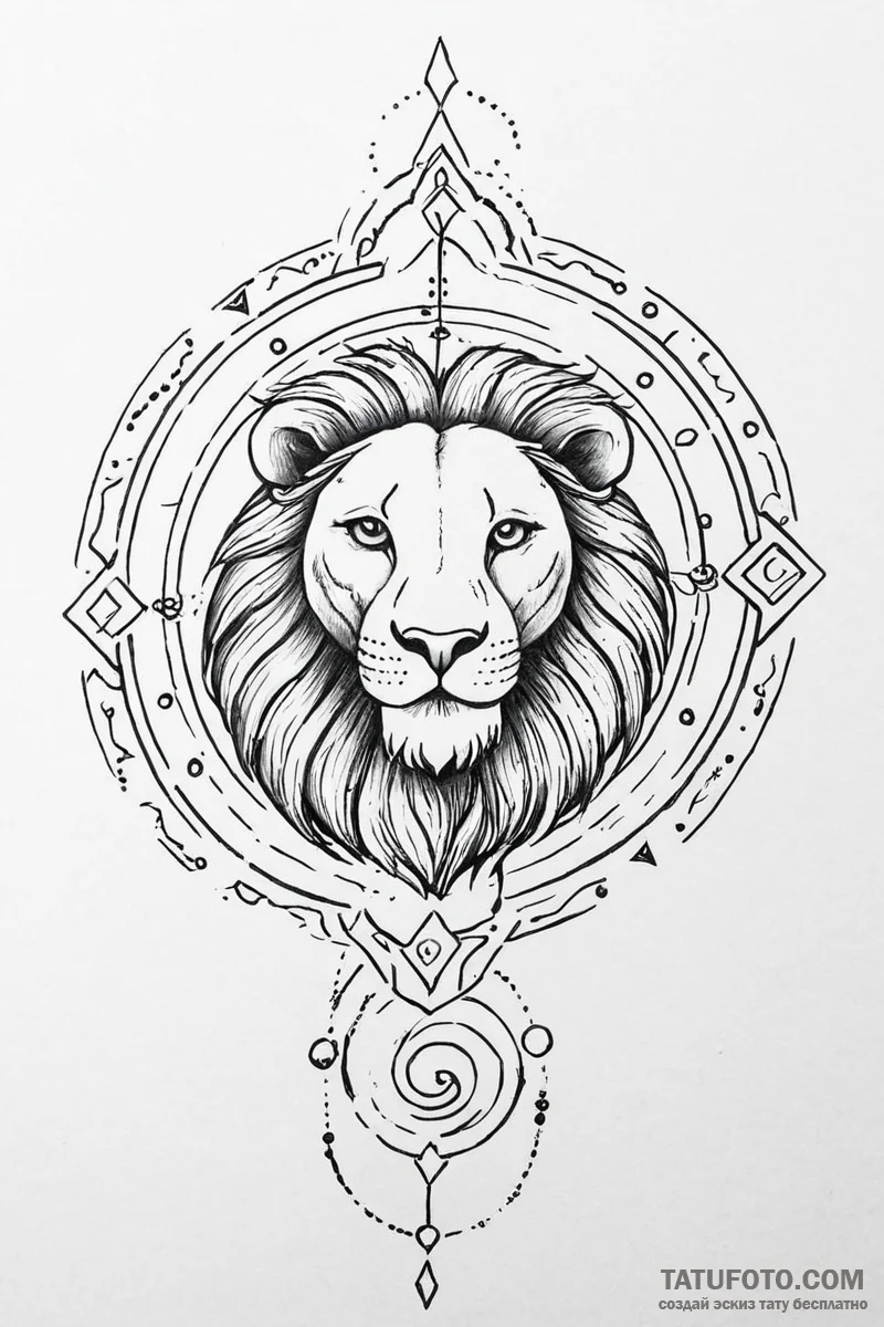 Tattoo design a zodiac symbol appearing as if... - эскиз тату (№1751005605_0, 27.06.2025 06:26) — Tatufoto.com