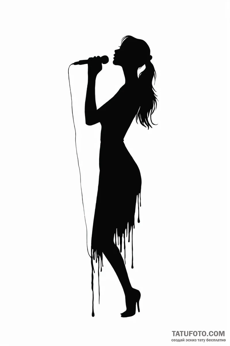 Tattoo sketch a simple silhouette of a person... - эскиз тату (№1751006654_0, 27.06.2025 06:44) — Tatufoto.com