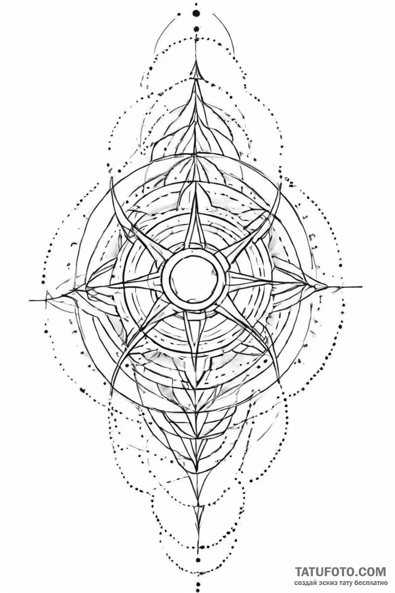 Tattoo sketch an abstract "force field" prote... - эскиз тату (№1751006722_0, 27.06.2025 06:45) — Tatufoto.com