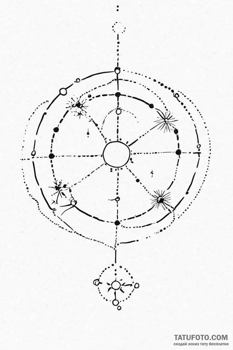 Tattoo sketch a zodiac constellation so minim... - эскиз тату (№1751006803_0, 27.06.2025 06:46) — Tatufoto.com