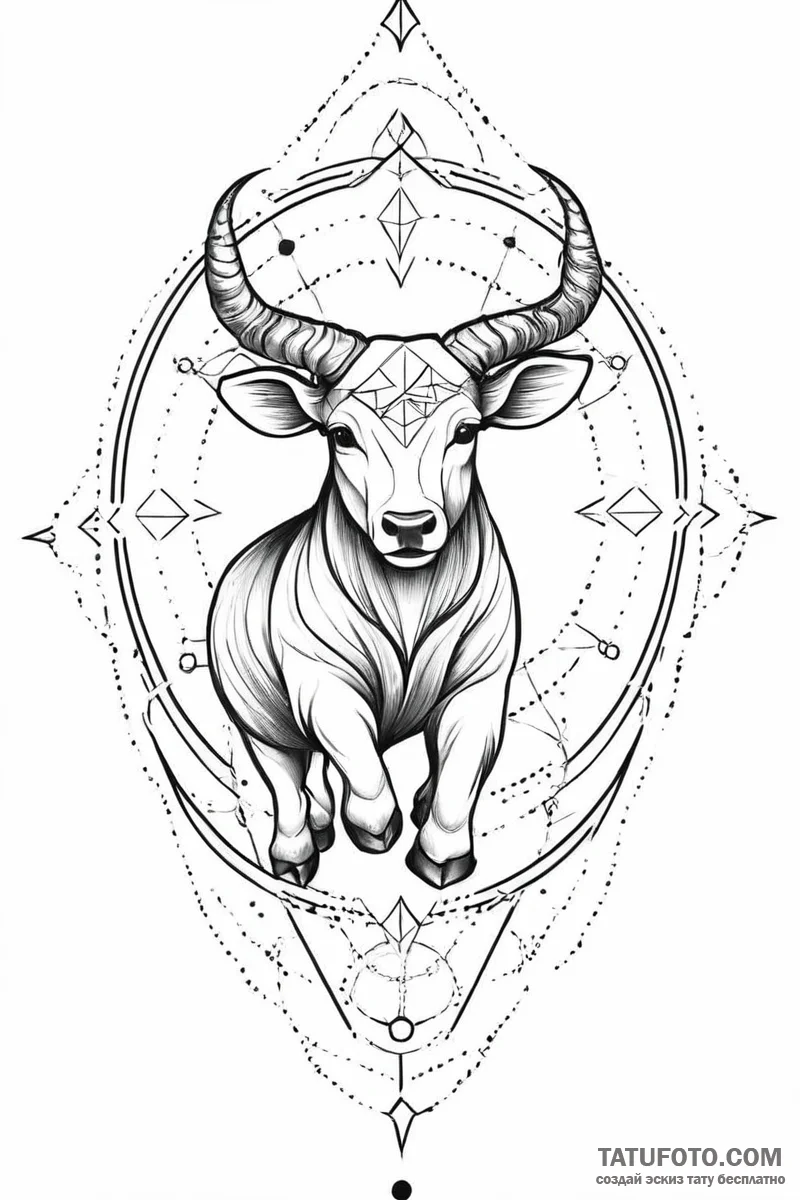 Tattoo design a geometric pattern subtly sugg... - эскиз тату (№1751008708_0, 27.06.2025 07:18) — Tatufoto.com
