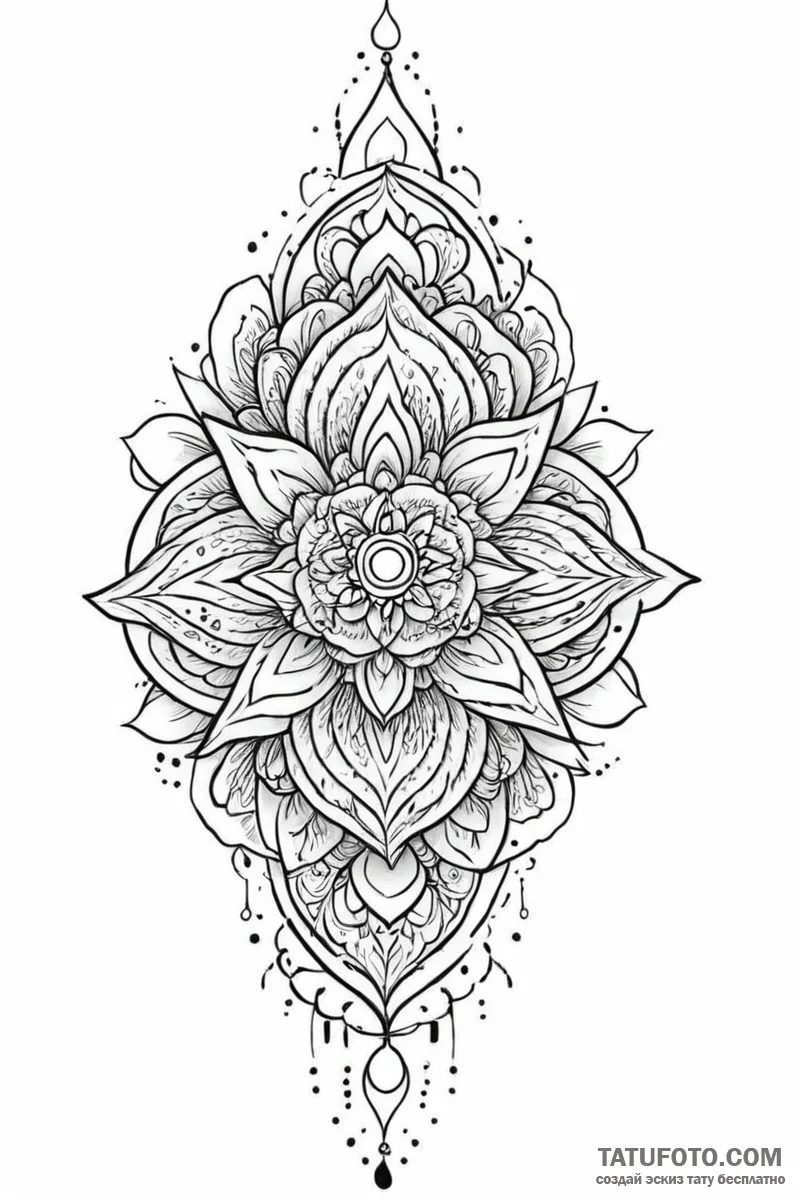 Tattoo sketch a very fine line drawing of a s... - эскиз тату (№1751009170_0, 27.06.2025 07:26) — Tatufoto.com