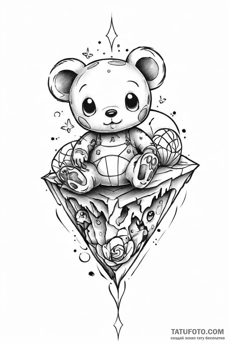 Tattoo design a piece of a favorite childhood... - эскиз тату (№1751009660_0, 27.06.2025 07:34) — Tatufoto.com