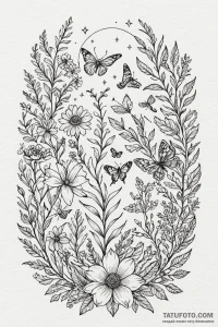 группа 10: флора и фауна (flora & fauna - для... - эскиз тату (№1751013828_0, 27.06.2025 08:43) — Tatufoto.com