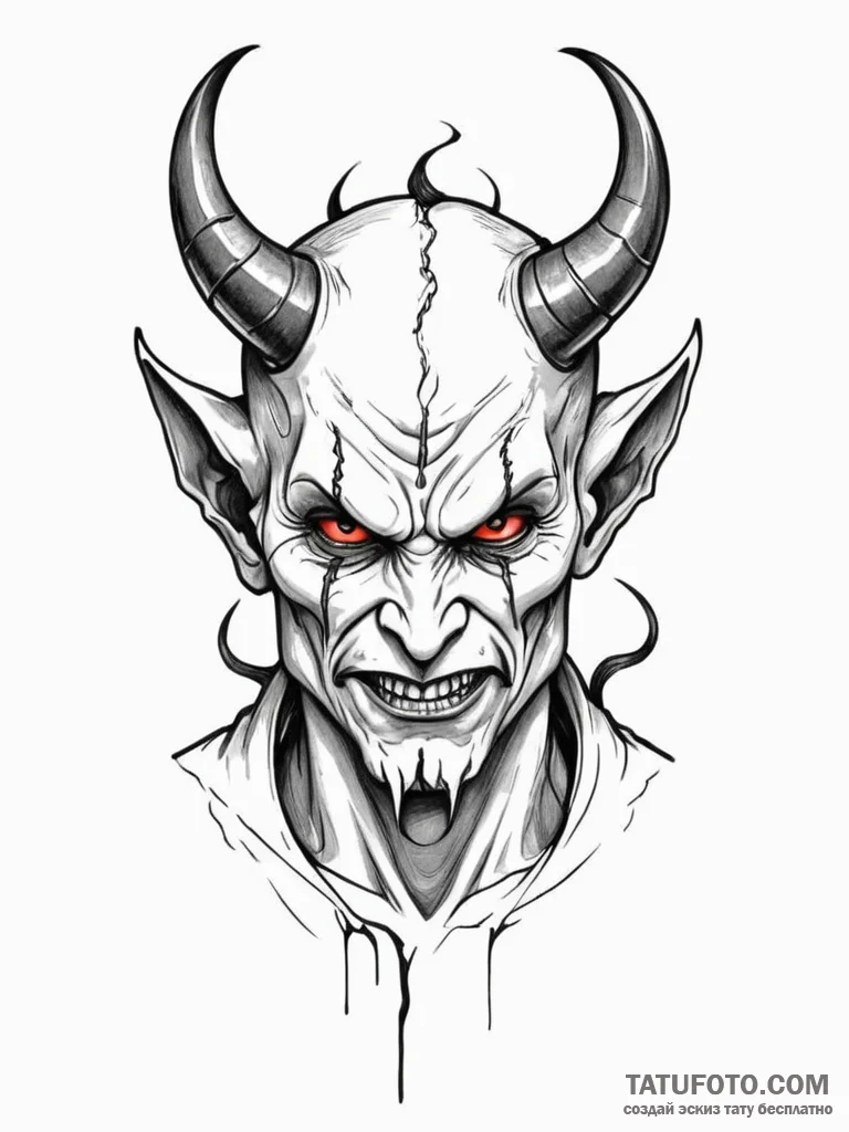 Devil - эскиз тату (№1751016762_1, 27.06.2025 09:32) — Tatufoto.com