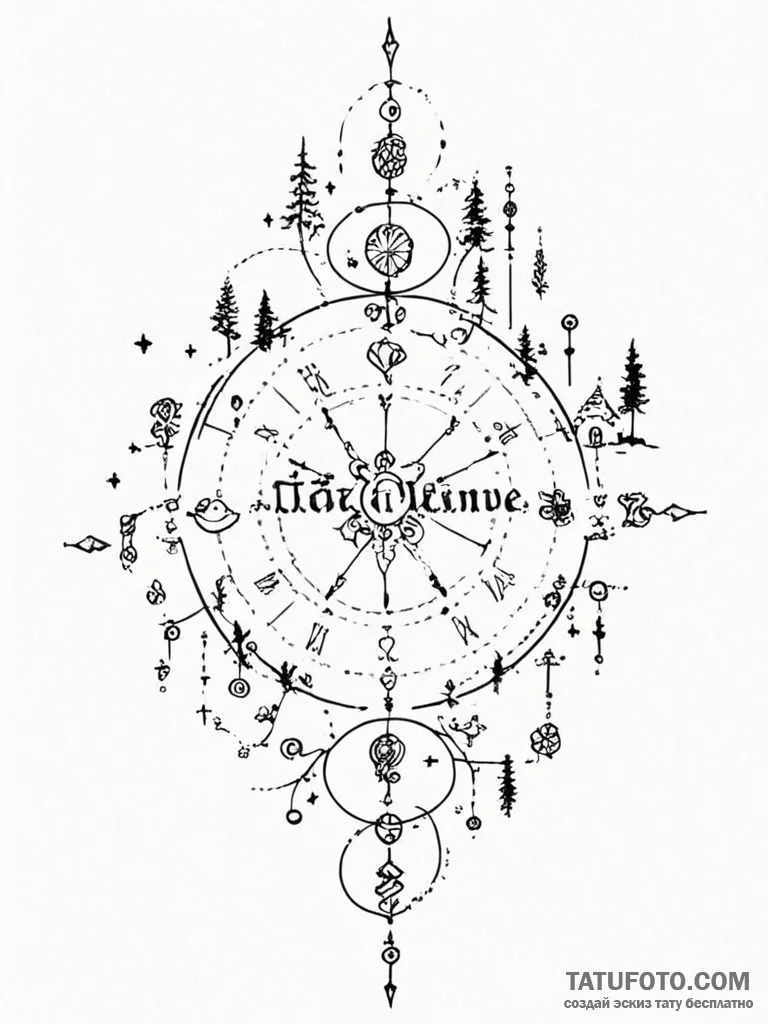 Tattoo design a timeline of important family... - эскиз тату (№1751017338_0, 27.06.2025 09:42) — Tatufoto.com