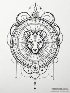 Tattoo design an abstract interpretation of t... - эскиз тату (№1751018239_0, 27.06.2025 09:57) — Tatufoto.com