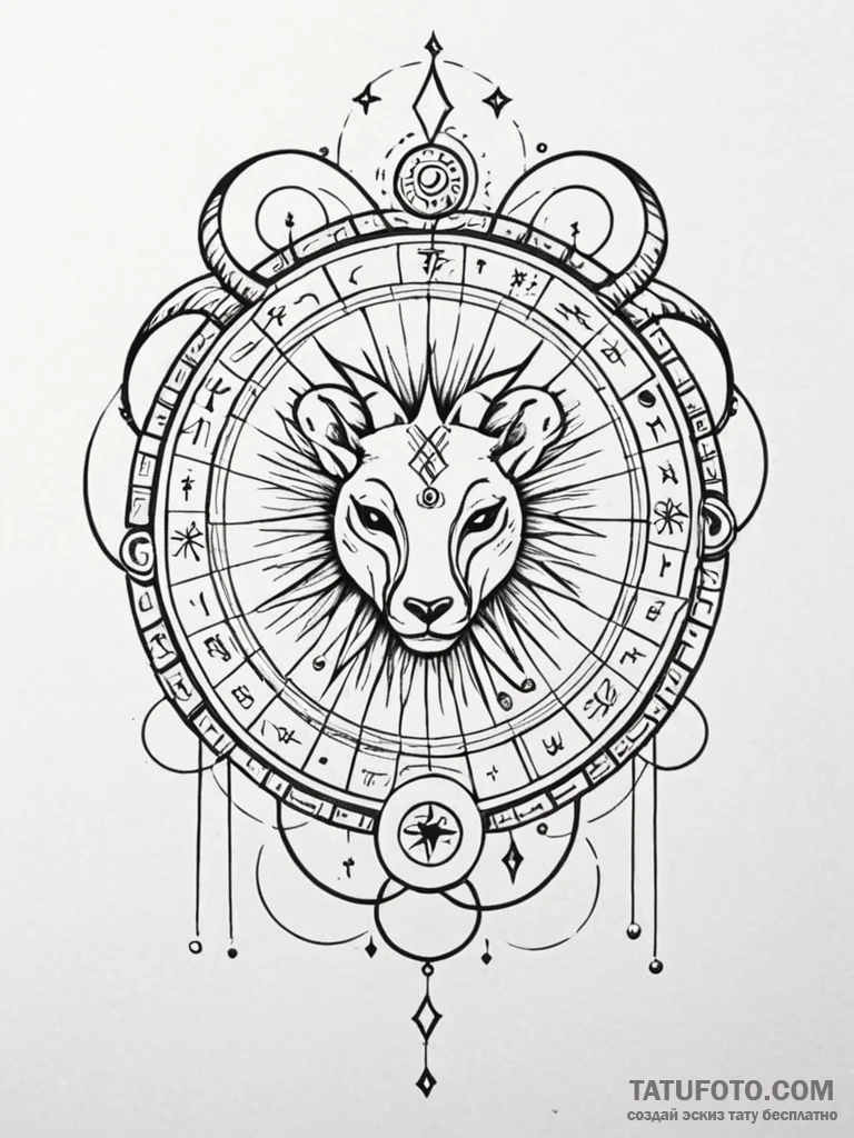 Tattoo design an abstract interpretation of t... - эскиз тату (№1751018239_0, 27.06.2025 09:57) — Tatufoto.com