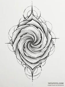 Tattoo design a swirling vortex of energy con... - эскиз тату (№1751018398_0, 27.06.2025 09:59) — Tatufoto.com