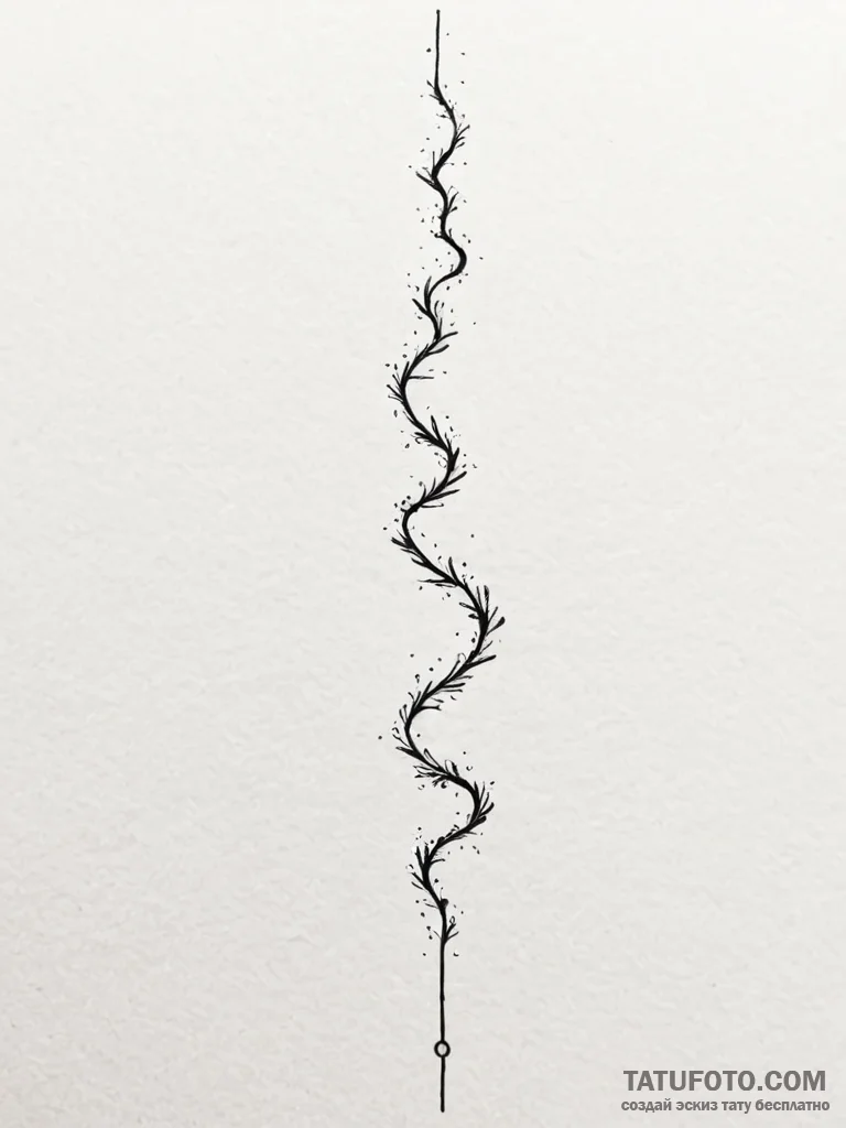 Tattoo design a path that is a single, unspoo... - эскиз тату (№1751019825_0, 27.06.2025 10:23) — Tatufoto.com