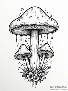 Tattoo design a mushroom cloud that is not fr... - эскиз тату (№1751020371_0, 27.06.2025 10:32) — Tatufoto.com