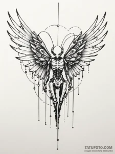 Tattoo design a puppet, its strings cut, slum... - эскиз тату (№1751023975_0, 27.06.2025 11:32) — Tatufoto.com