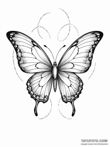 Tattoo design a butterfly with wings made of... - эскиз тату (№1751037741_0, 27.06.2025 15:22) — Tatufoto.com