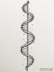 Tattoo sketch a person's dna helix, but the s... - эскиз тату (№1751038973_0, 27.06.2025 15:42) — Tatufoto.com