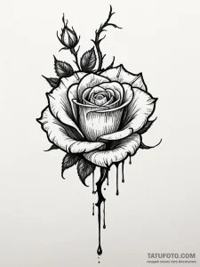 Tattoo sketch a person pulling a thorn from t... - эскиз тату (№1751044698_0, 27.06.2025 17:18) — Tatufoto.com