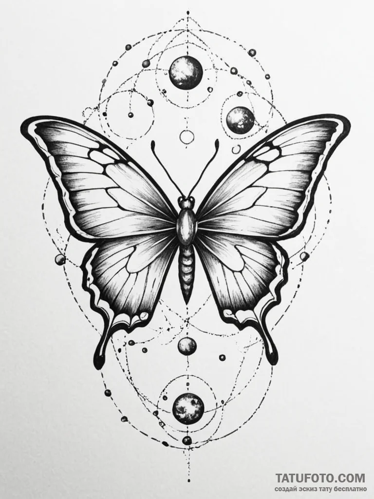 Tattoo sketch a planetary nebula (the remnant... - эскиз тату (№1751049197_0, 27.06.2025 18:33) — Tatufoto.com