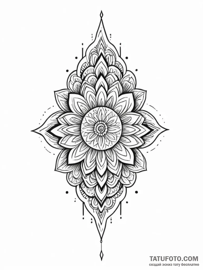 Tattoo sketch an abstract representation of a... - эскиз тату (№1751050943_0, 27.06.2025 19:02) — Tatufoto.com