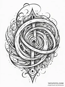 Tattoo sketch a person looking at a crossroad... - эскиз тату (№1751053327_0, 27.06.2025 19:42) — Tatufoto.com