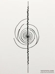 Tattoo sketch a single, straight line represe... - эскиз тату (№1751053491_0, 27.06.2025 19:44) — Tatufoto.com