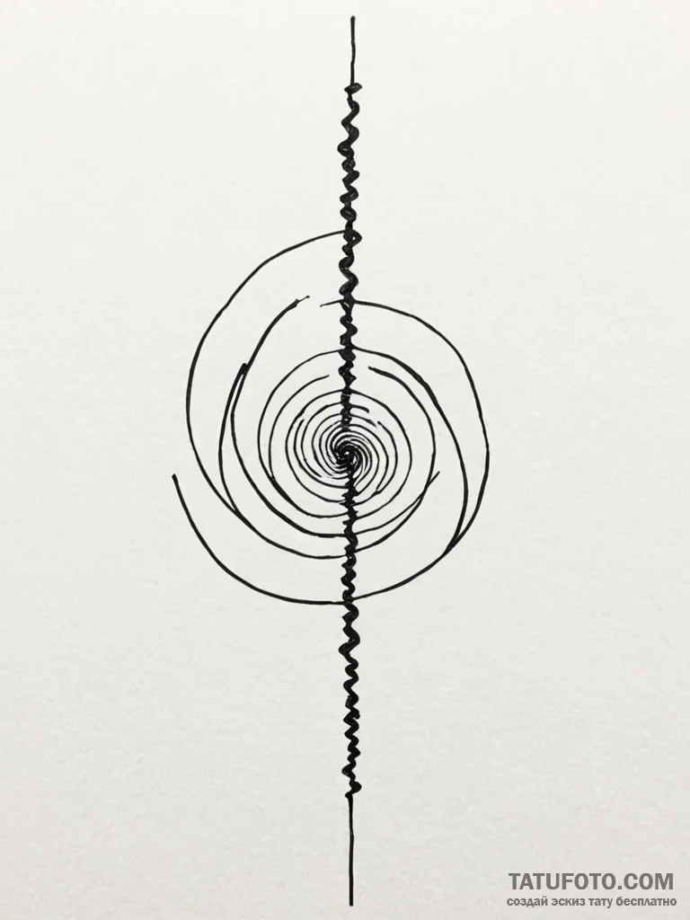 Tattoo sketch a single, straight line represe... - эскиз тату (№1751053491_0, 27.06.2025 19:44) — Tatufoto.com